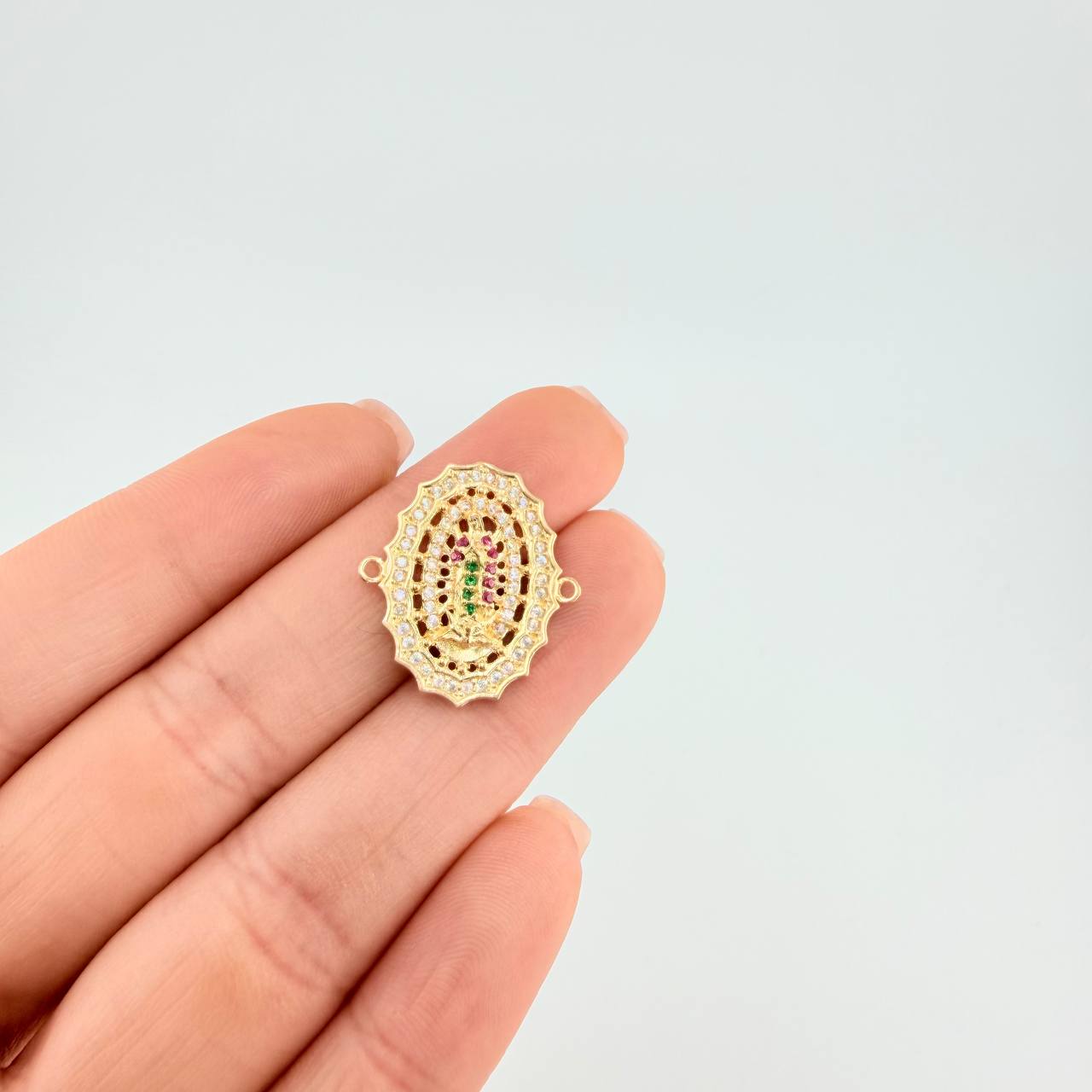 Herraje Virgen Guadalupe 3.6 g / 2 cm Oro Amarillo 18K