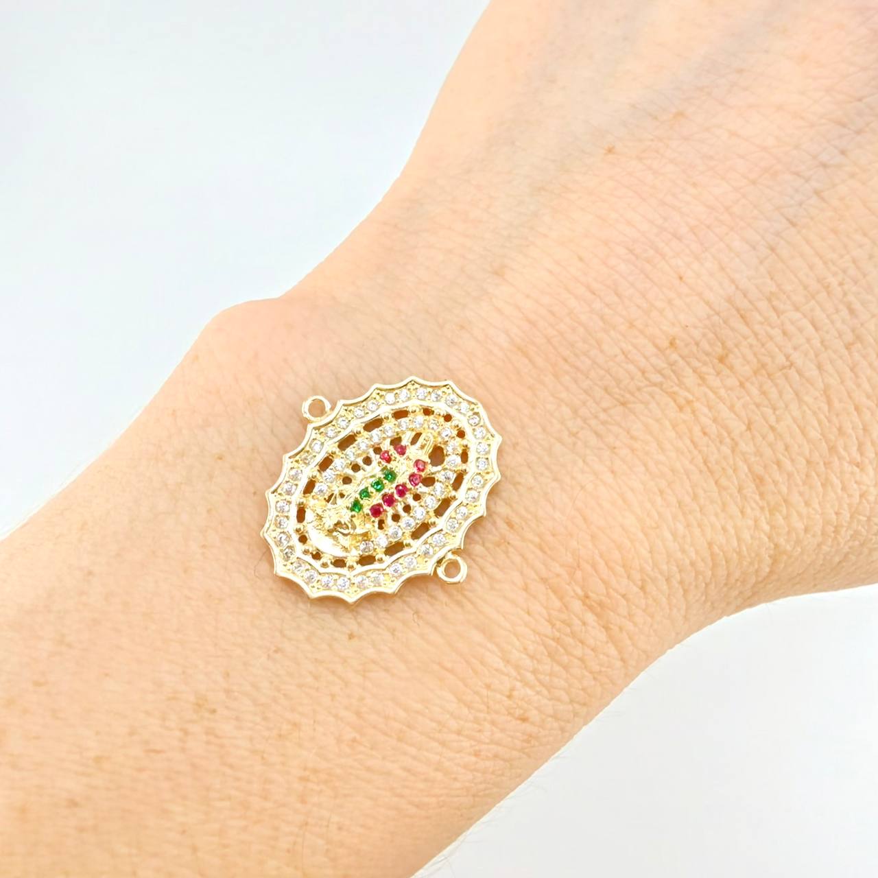 Herraje Virgen Guadalupe 3.6 g / 2 cm Oro Amarillo 18K