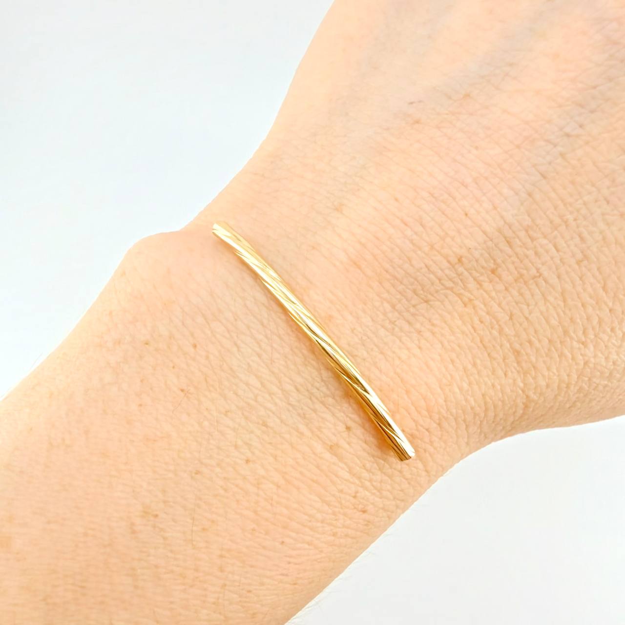 Herraje Cilindro 0.5 g / 4 cm Oro Amarillo 18K