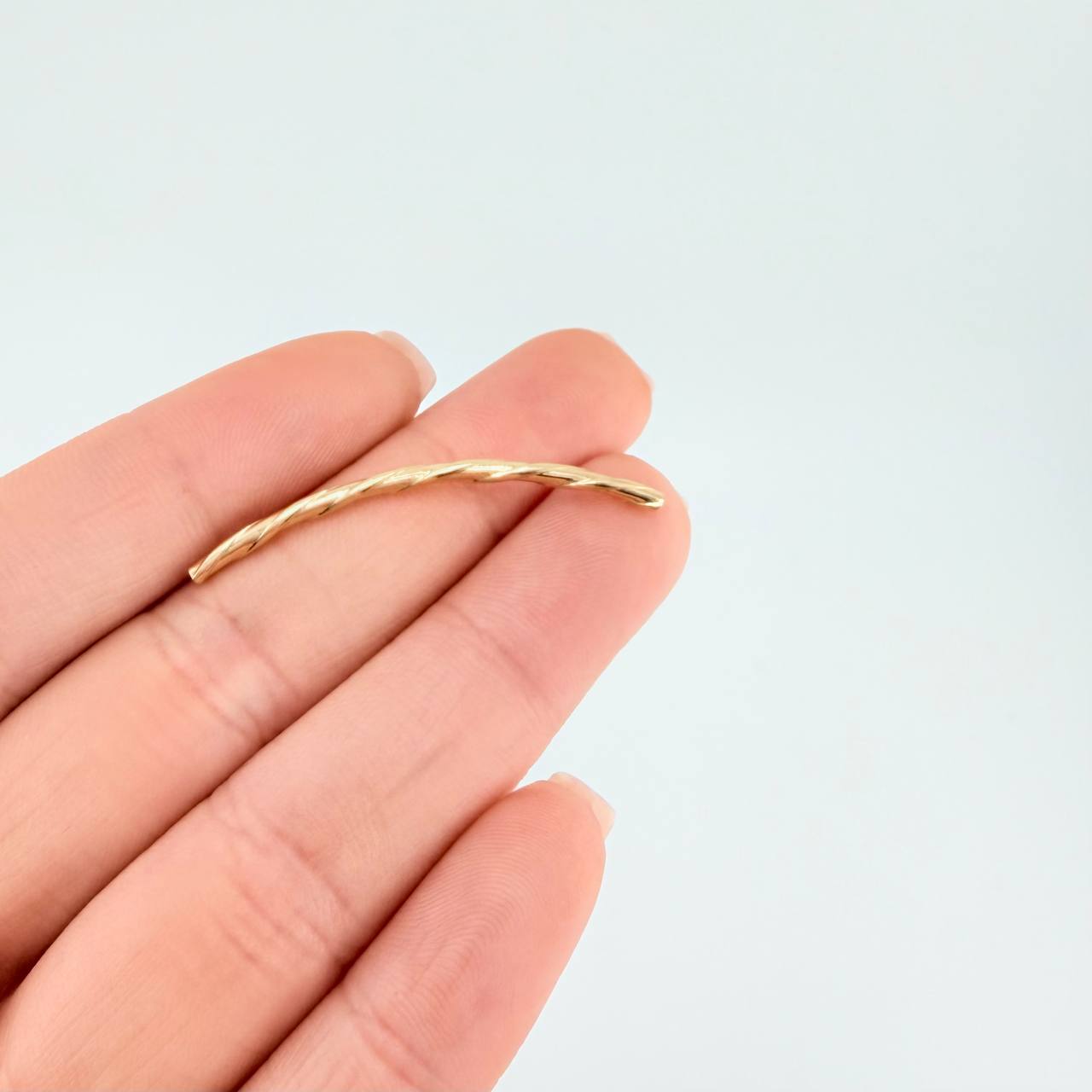 Herraje Cilindro 0.3 g / 3.9 cm Oro Amarillo 18K