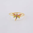 Anillo Libelula 1 g / T6 Oro Amarillo 18K