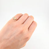 Anillo Mariposa Mate 1.45 g / T6 3/4 Oro Amarillo 18K