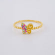 Anillo Mariposa Mate 1.45 g / T8 Oro Amarillo 18K