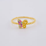 Anillo Mariposa Mate 1.45 g / T8 Oro Amarillo 18K