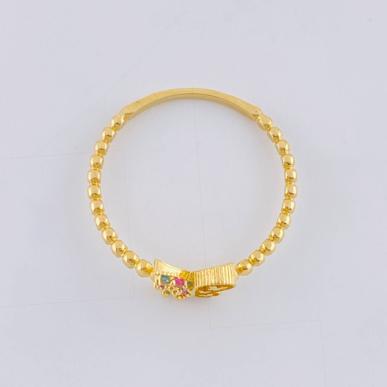 Anillo Mariposa Mate 1.45 g / T8 Oro Amarillo 18K
