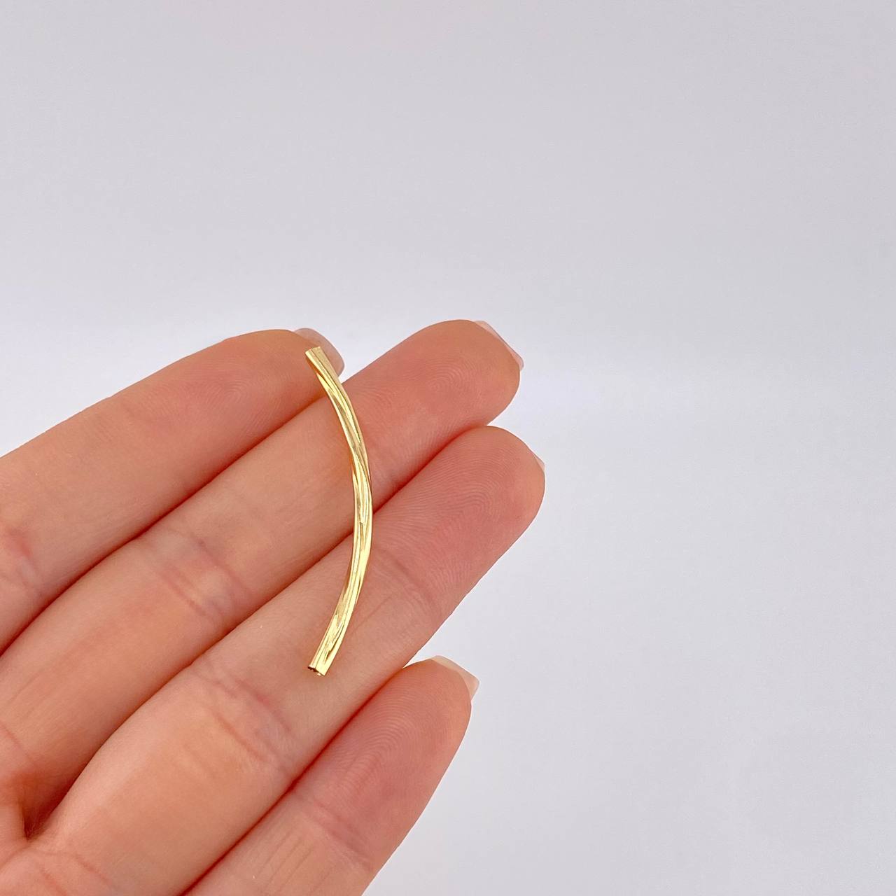 Herraje Cilindro 0.35 g / 3.8 cm Oro Amarillo 18K