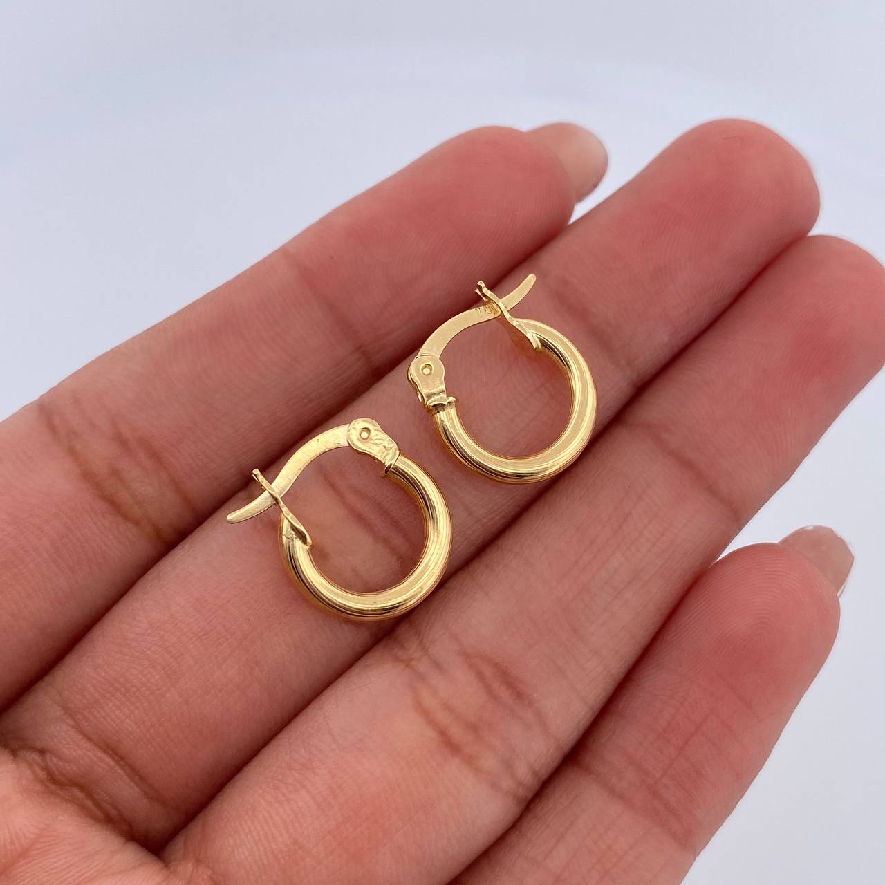 Candongas Sofi 1.15gr / 1.4cm / Espiral Oro Amarillo &