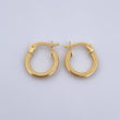 Candongas Sofi 1.2gr / 1.6cm / Espiral Rayadas Oro Amarillo 18K &