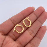 Candongas Bridget 1.1gr / 1.4cm / Entorchadas Oro Amarillo 18K &