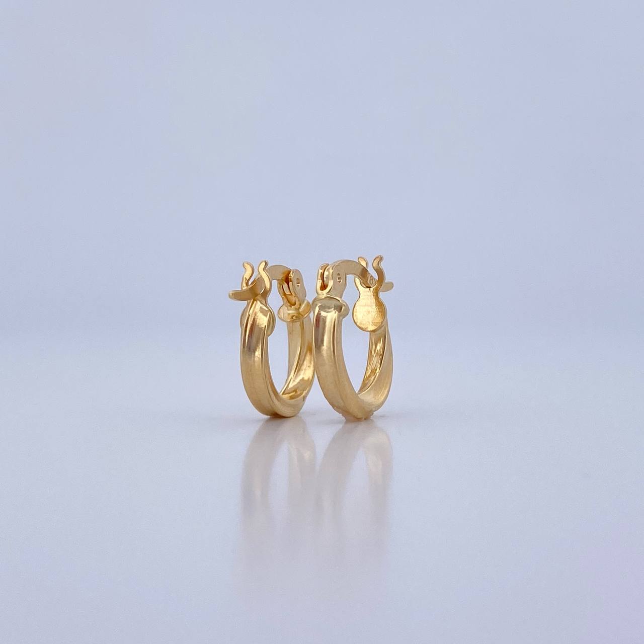 Candongas Bridget 1.1gr / 1.4cm / Entorchadas Oro Amarillo 18K &