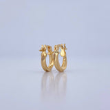 Candongas Bridget 1.1gr / 1.4cm / Entorchadas Oro Amarillo 18K &
