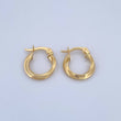 Candongas Bridget 1.3gr / 1.6cm / Entorchadas Oro Amarillo 18K &