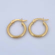 Candongas Juli 1.55gr / 2cm / Rayadas Oro Amarillo 18K &