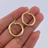 Candongas Juli 1.55gr / 2cm / Rayadas Oro Amarillo 18K &
