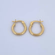 Candongas Juli 1.3gr / 1.5cm / Rayadas Oro Amarillo 18K &