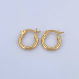 Candongas Juli 1.2gr / 1.5cm / Rayadas Oro Amarillo 18K &