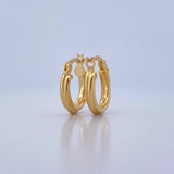 Candongas Juli 1.55gr / 1.7cm / Entorchadas Oro Amarillo 18K &