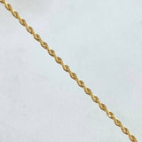 Cadena Lazo 1.75gr / 50cm / +3 Oro 18K