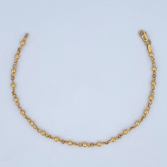 Pulso Tipo Militar 2.75gr / 18.8cm / Oro 18K $