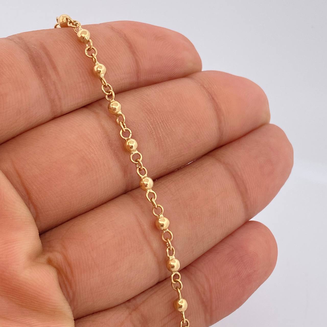 Pulso Tipo Militar 2.75gr / 18.8cm / Oro 18K $