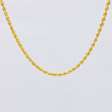 Cadena Lazo 2.9g / 50cm / 2.2mm Oro Amarillo 18K