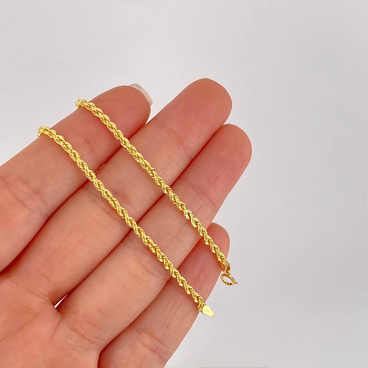Cadena Lazo 4.5g / 50cm / 2.8mm Oro Amarillo 18K