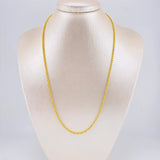 Cadena Lazo 4.5g / 50cm / 2.8mm Oro Amarillo 18K