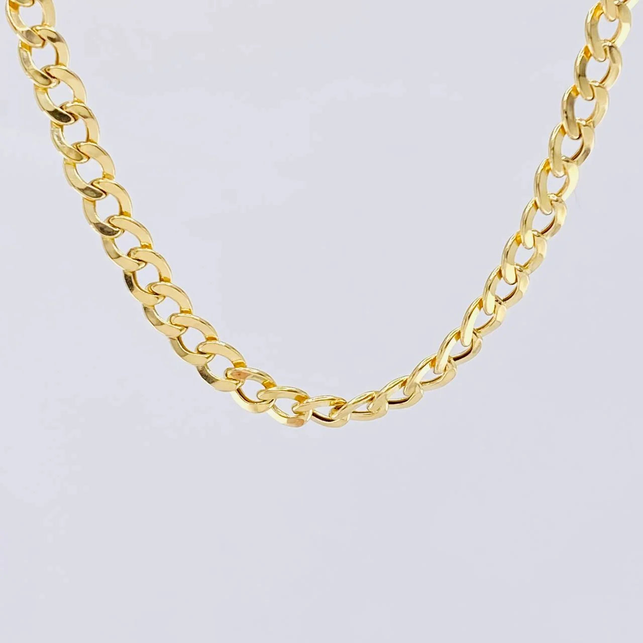 Cadena Cubana 10.45g / 60cm / 5.3mm Oro Amarillo 18K