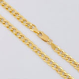 Cadena Cubana 9.05g / 50cm / 5.1mm Oro Amarillo 18K