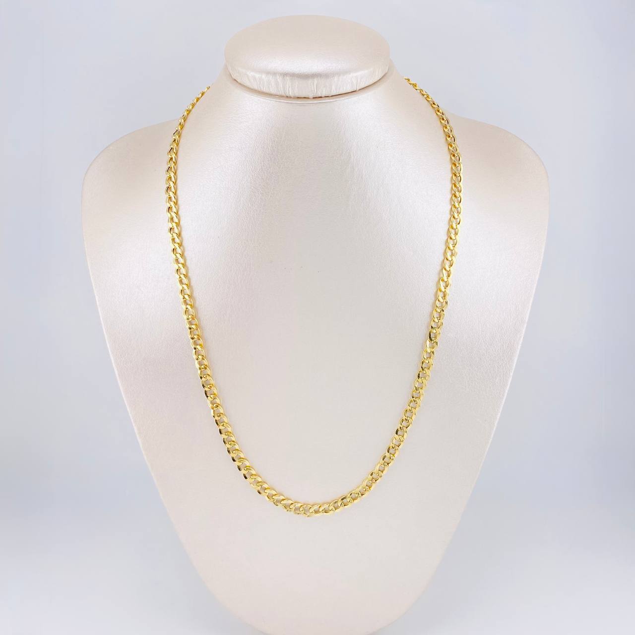 Cadena Cubana 10g / 60cm / 5.15mm Oro Amarillo 18K
