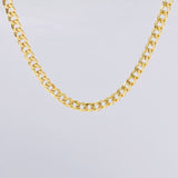 Cadena Cubana 7.25g / 60cm / 4.3mm Oro Amarillo 18K