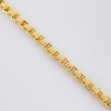 Pulso Veneciana Cuadrada 6.55g / 21.5cm / 4.5mm Tres Oros 18K