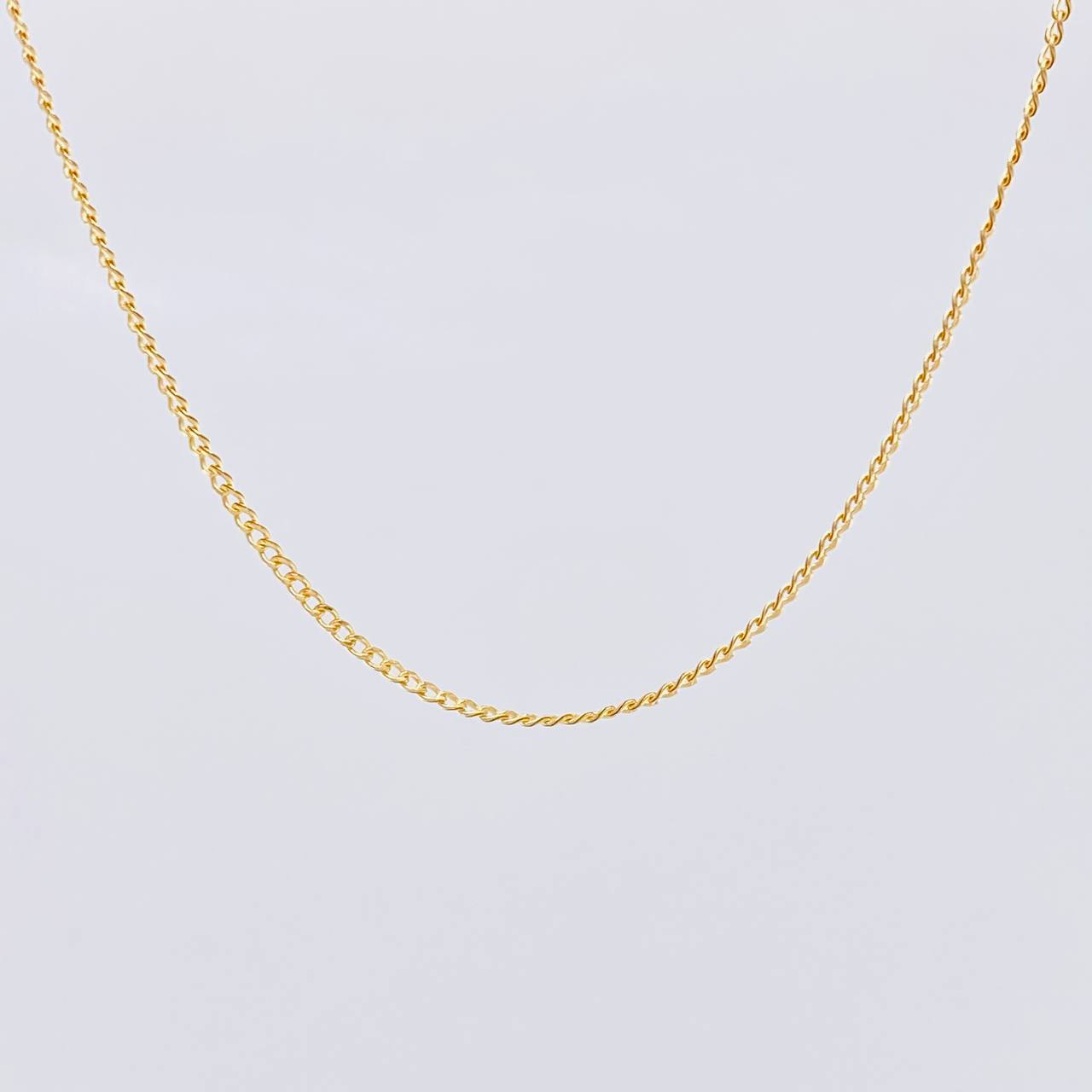 Cadena Cubana 2.05g / 60cm / 2mm Oro Amarillo 18K