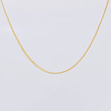 Cadena Cubana 2.05g / 60cm / 2mm Oro Amarillo 18K