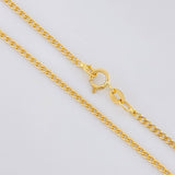 Cadena Cubana 2.05g / 60cm / 2mm Oro Amarillo 18K