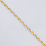 Cadena Cubana 2.05g / 60cm / 2mm Oro Amarillo 18K
