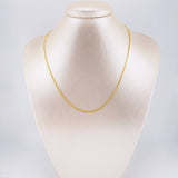Cadena Mini Cubana 1.95g / 40cm / 2.4mm Oro Amarillo 18K
