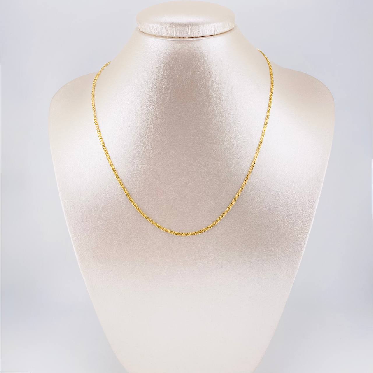 Cadena Mini Cubana 1.45g / 40cm / 2mm Oro Amarillo 18K