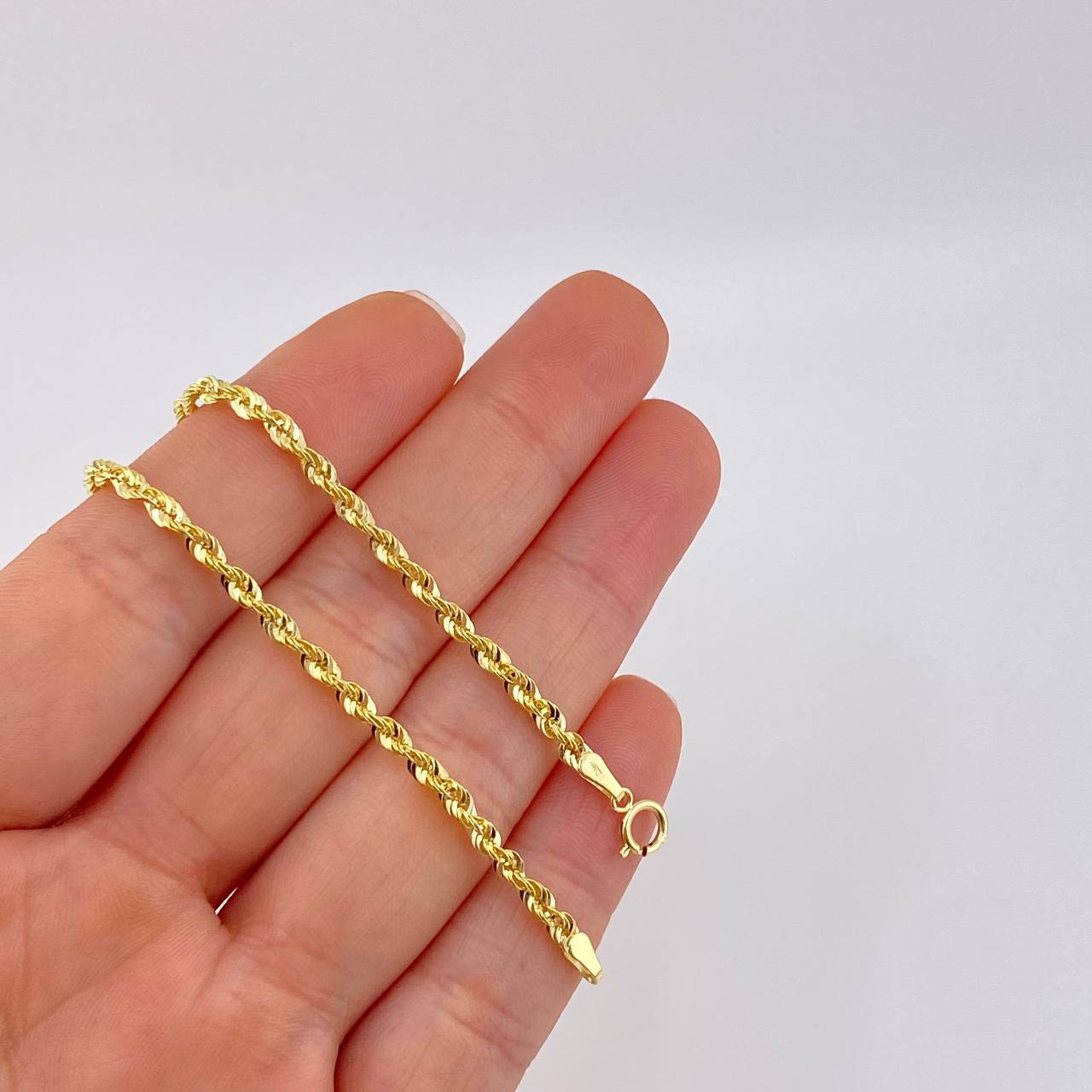 Cadena Lazo 3.35g / 50cm / 2.6mm Oro Amarillo 18K