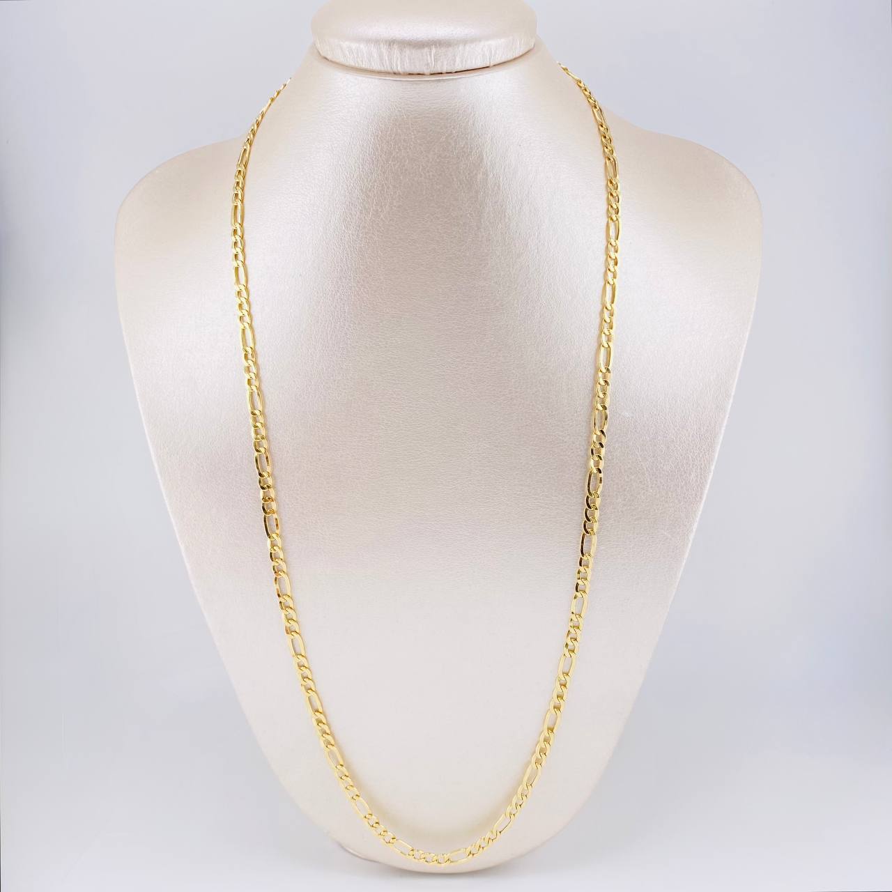 Cadena Figaro 7.8g / 60cm / 4.3mm Oro Amarillo 18K
