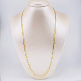 Cadena Figaro 7.8g / 60cm / 4.3mm Oro Amarillo 18K