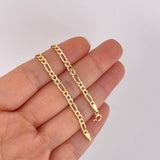 Cadena Figaro 2.6g / 60cm / 2.6mm Oro Amarillo 18K