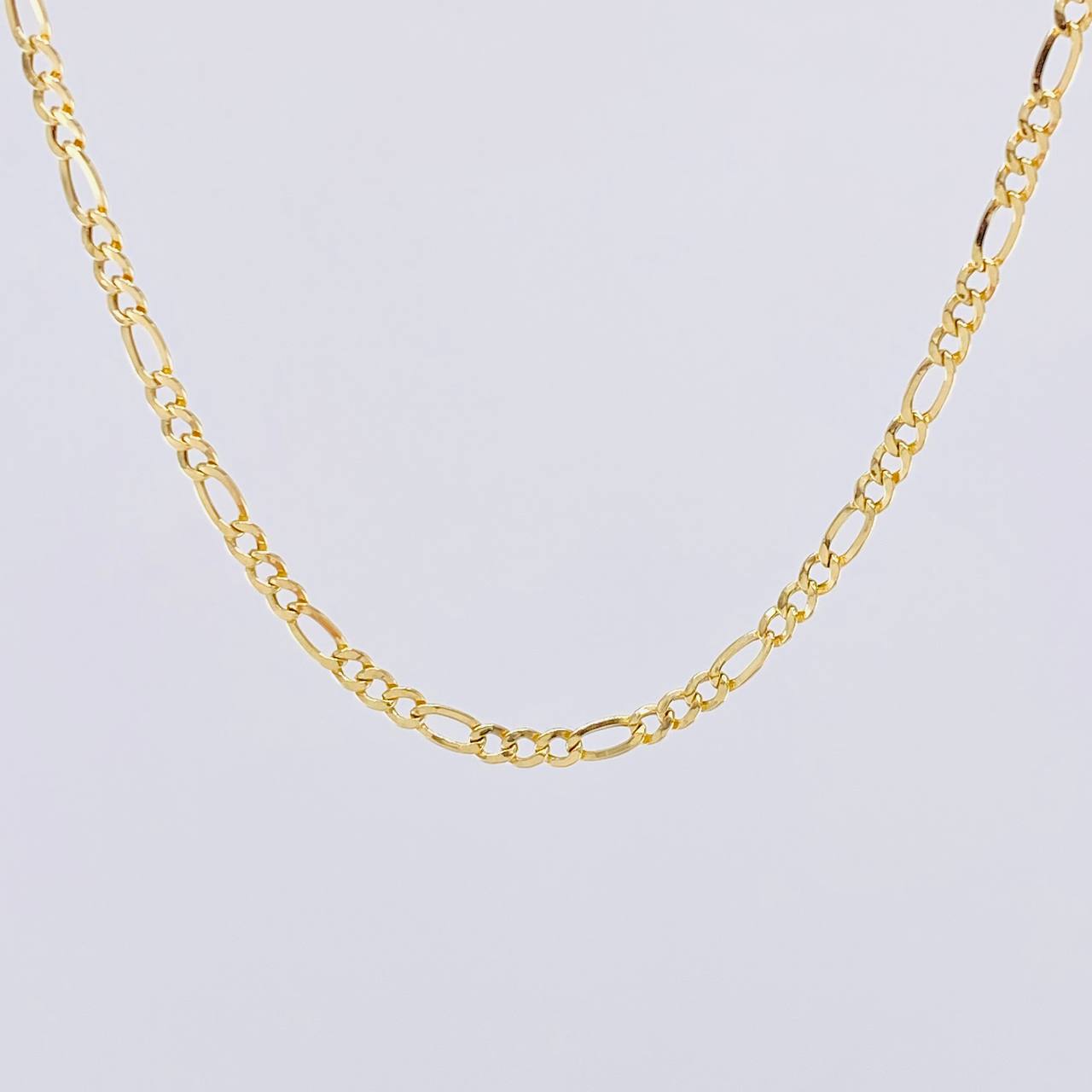 Cadena Figaro 2.6g / 60cm / 2.6mm Oro Amarillo 18K