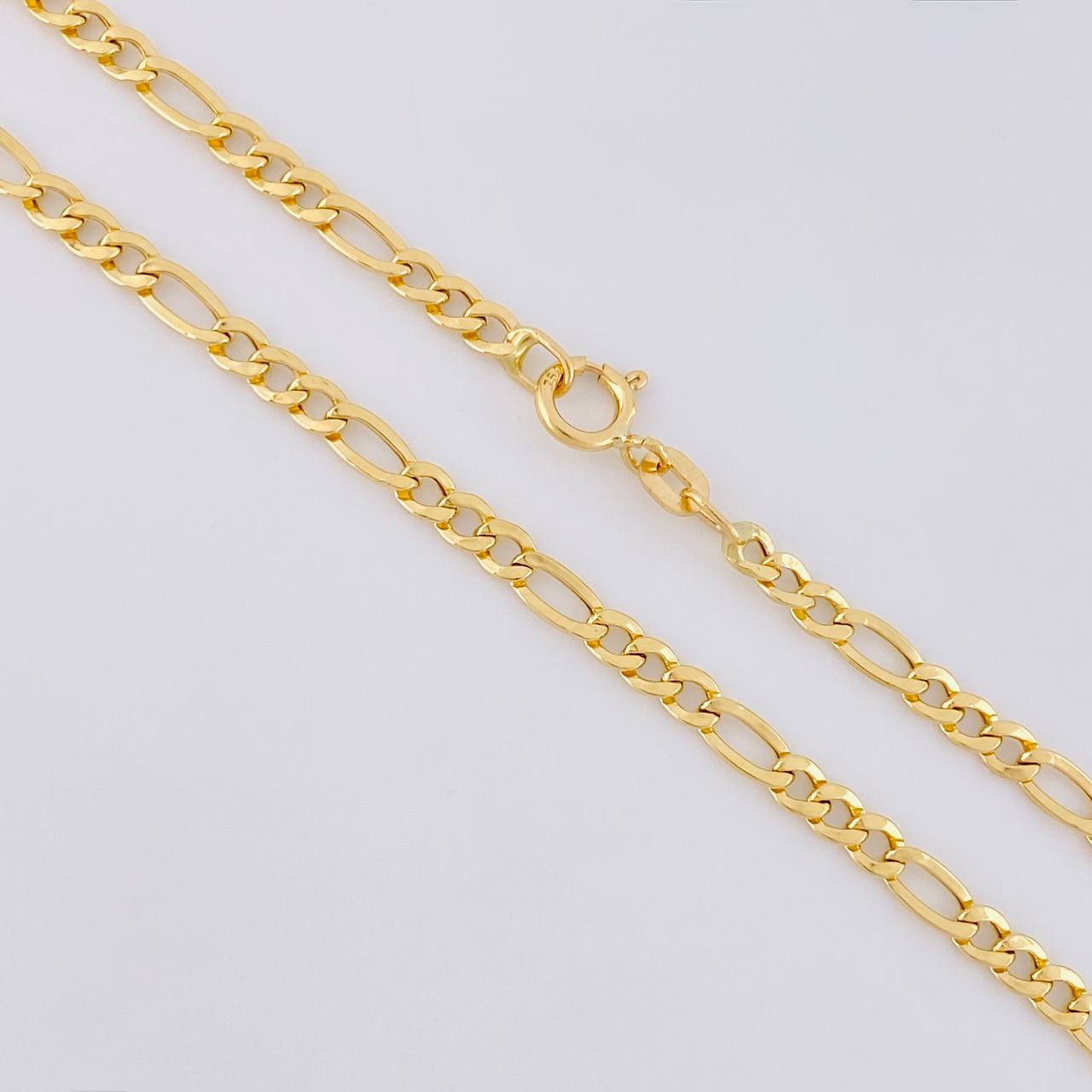 Cadena Figaro 2.6g / 60cm / 2.6mm Oro Amarillo 18K