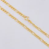 Cadena Figaro 2.6g / 60cm / 2.6mm Oro Amarillo 18K