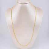 Cadena Figaro 3.7g / 60cm / 3.2mm Oro Amarillo 18K