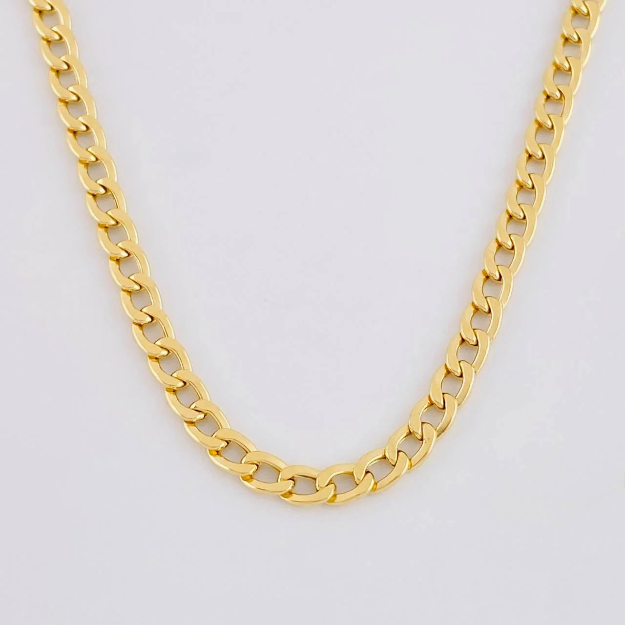 Cadena Cubana 4.15g / 50cm / 2.1mm Oro Amarillo 18K