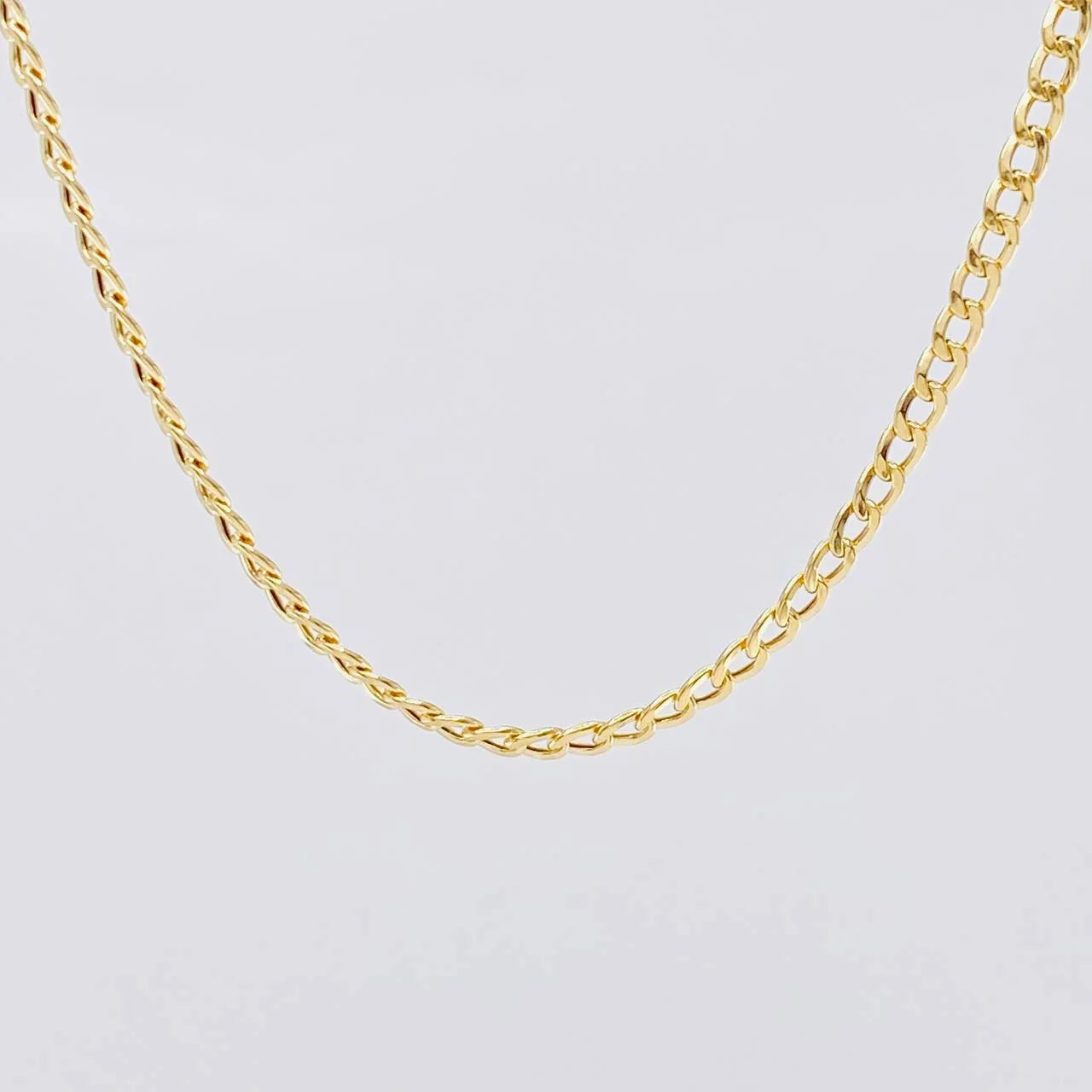 Cadena Cubana 4.15g / 50cm / 2.1mm Oro Amarillo 18K