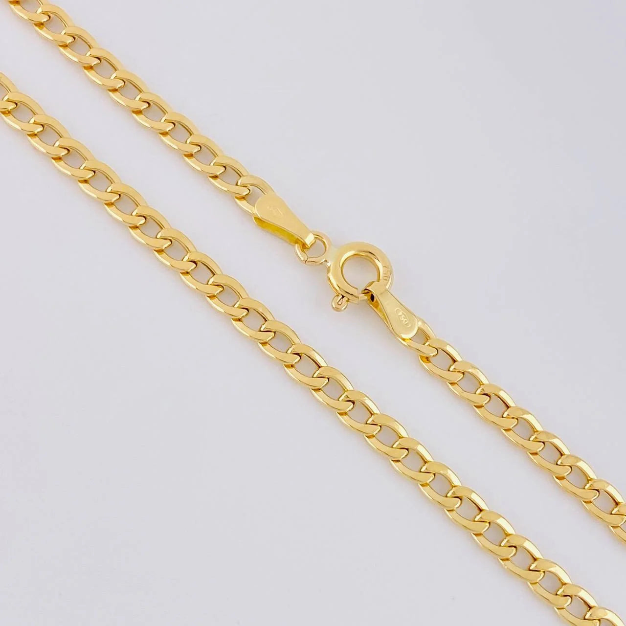 Cadena Cubana 4.15g / 50cm / 2.1mm Oro Amarillo 18K