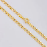 Cadena Cubana 4.15g / 50cm / 2.1mm Oro Amarillo 18K